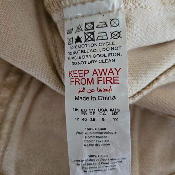 PLT Washed Stone Denim Strapless Hook and Eye Structured Corset Top sz US 8-NWT - Picture 6 of 7